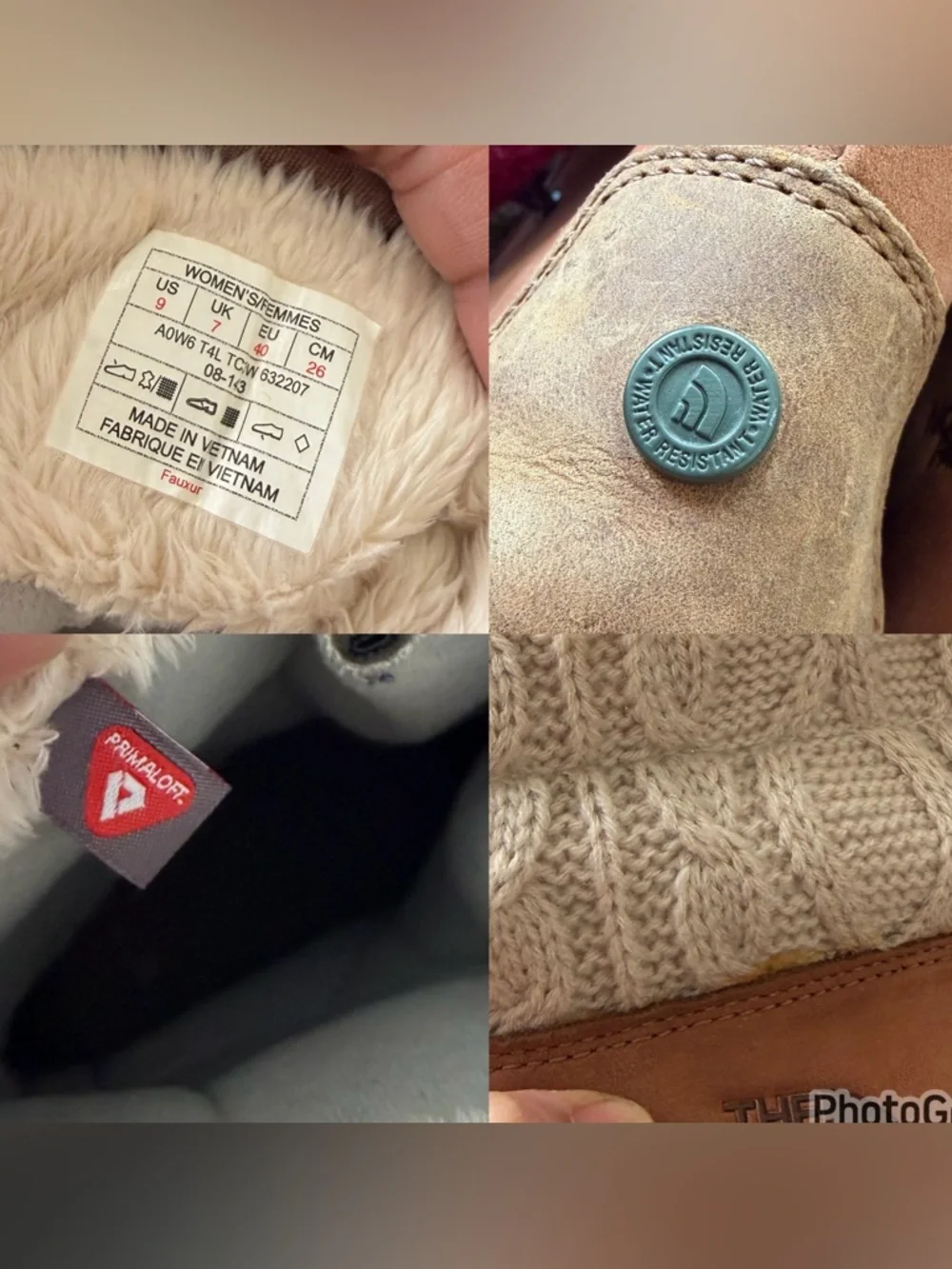 The North Face Women’s Shellista II Knit Winter Boots US 9 - Picture 12 of 16